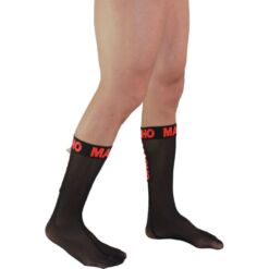 Comprar MACHO - CALCETINES FINOS NEGRO/ROJO TALLA ÚNICA al mejor precio - Envíos Discretos