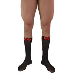 Comprar MACHO - CALCETINES FINOS NEGRO/ROJO TALLA ÚNICA al mejor precio - Envíos Discretos