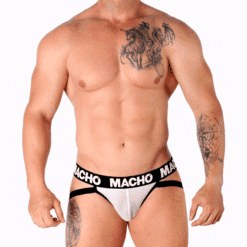 Comprar MACHO - MX26X1 JOCK REJILLA BLANCO M al mejor precio - Envíos Discretos