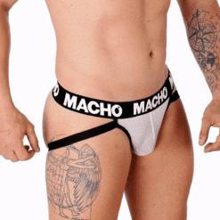 Comprar MACHO - MX26X1 JOCK REJILLA BLANCO XL al mejor precio - Envíos Discretos