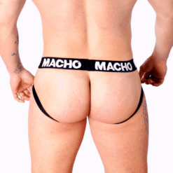 Comprar MACHO - MX27GR JOCK CUERO GRIS BEIGE L al mejor precio - Envíos Discretos