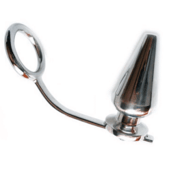 Comprar METAL HARD - ANILLO ACERO CON PLUG ANAL 45 X 50MM al mejor precio - Envíos Discretos
