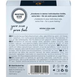 Comprar MISTER SIZE - PRESERVATIVOS TALLA L 57 MM (3 UNIDADES) al mejor precio - Envíos Discretos