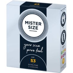 Comprar MISTER SIZE - PRESERVATIVOS TALLA M 53 MM (3 UNIDADES) al mejor precio - Envíos Discretos