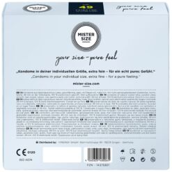 Comprar MISTER SIZE - PRESERVATIVOS TALLA S 49 MM (36 UNIDADES) al mejor precio - Envíos Discretos