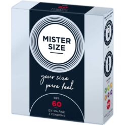 Comprar MISTER SIZE - PRESERVATIVOS TALLA XL 60 MM (3 UNIDADES) al mejor precio - Envíos Discretos