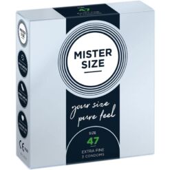 Comprar MISTER SIZE - PRESERVATIVOS TALLA XS 47 MM (3 UNIDADES) al mejor precio - Envíos Discretos