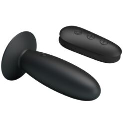 Comprar MR PLAY - PLUG ANAL CON VIBRACIÓN NEGRO CONTROL REMOTO al mejor precio - Envíos Discretos