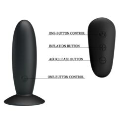 Comprar MR PLAY - PLUG ANAL CON VIBRACIÓN NEGRO CONTROL REMOTO al mejor precio - Envíos Discretos