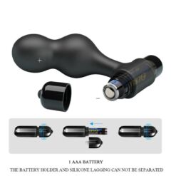 Comprar MR PLAY - PLUG ANAL VIBRADOR DE SILICONA NEGRO al mejor precio - Envíos Discretos