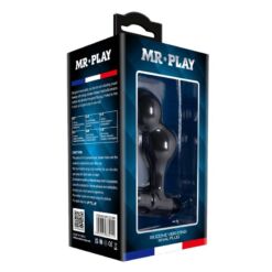Comprar MR PLAY - PLUG ANAL VIBRADOR DE SILICONA NEGRO al mejor precio - Envíos Discretos
