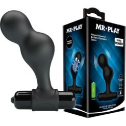 Comprar MR PLAY - PLUG ANAL VIBRADOR DE SILICONA NEGRO al mejor precio - Envíos Discretos