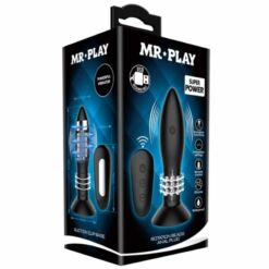 Comprar MR PLAY - PLUG CON BOLAS ROTADORAS NEGRO CONTROL REMOTO al mejor precio - Envíos Discretos