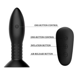 Comprar MR PLAY - PLUG CON BOLAS ROTADORAS NEGRO CONTROL REMOTO al mejor precio - Envíos Discretos