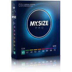 Comprar MY SIZE - PRO PRESERVATIVOS 45 MM 3 UNIDADES al mejor precio - Envíos Discretos