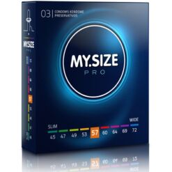 Comprar MY SIZE - PRO PRESERVATIVOS 57 MM 3 UNIDADES al mejor precio - Envíos Discretos