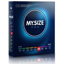 Comprar MY SIZE - PRO PRESERVATIVOS 60 MM 3 UNIDADES al mejor precio - Envíos Discretos