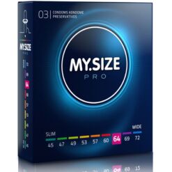 Comprar MY SIZE - PRO PRESERVATIVOS 64 MM 3 UNIDADES al mejor precio - Envíos Discretos