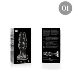 Comprar NEBULA SERIES BY IBIZA - MODELO 1 PLUG CRISTAL TRANSPARENTE 10.5 CM -O- 3 CM al mejor precio - Envíos Discretos