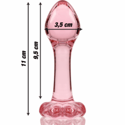 Comprar NEBULA SERIES BY IBIZA - MODELO 2 PLUG CRISTAL ROSA 11 CM -O- 3.5 CM al mejor precio - Envíos Discretos
