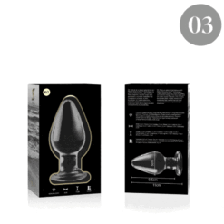 Comprar NEBULA SERIES BY IBIZA - MODELO 3 PLUG CRISTAL TRANSPARENTE 11 CM -O- 5 CM al mejor precio - Envíos Discretos