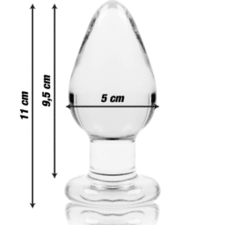 Comprar NEBULA SERIES BY IBIZA - MODELO 3 PLUG CRISTAL TRANSPARENTE 11 CM -O- 5 CM al mejor precio - Envíos Discretos
