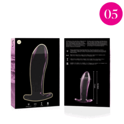 Comprar NEBULA SERIES BY IBIZA - MODELO 5 PLUG CRISTAL ROSA 12.5 CM -O- 3.5 CM al mejor precio - Envíos Discretos
