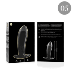 Comprar NEBULA SERIES BY IBIZA - MODELO 5 PLUG CRISTAL TRANSPARENTE 12.5 CM -O- 3.5 CM al mejor precio - Envíos Discretos