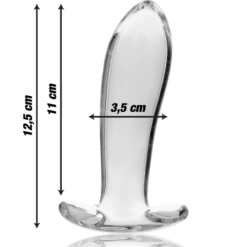 Comprar NEBULA SERIES BY IBIZA - MODELO 5 PLUG CRISTAL TRANSPARENTE 12.5 CM -O- 3.5 CM al mejor precio - Envíos Discretos
