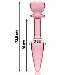 Comprar NEBULA SERIES BY IBIZA - MODELO 7 PLUG CRISTAL ROSA 13.5 CM -O- 3 CM al mejor precio - Envíos Discretos