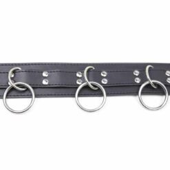 Comprar OHMAMA FETISH - COLLAR SUMISION CON 3 ANILLAS al mejor precio - Envíos Discretos