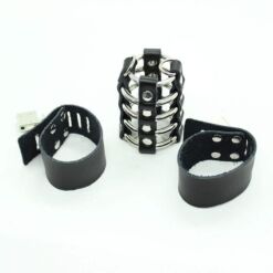 Comprar OHMAMA FETISH - JAULA PENE CON ANILLAS METALICAS Y CORREAS PIEL al mejor precio - Envíos Discretos