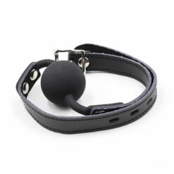 Comprar OHMAMA FETISH - MORDAZA SILICONA CON CORREA PIEL (CANDADO INCLUIDO) al mejor precio - Envíos Discretos
