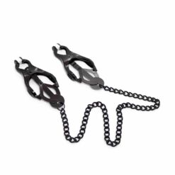 Comprar OHMAMA FETISH - PINZAS PEZONES JAPONEAS CON CADENA NEGRA al mejor precio - Envíos Discretos