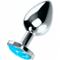 Comprar OHMAMA - PLUG ANAL CON CRISTAL AZUL L al mejor precio - Envíos Discretos