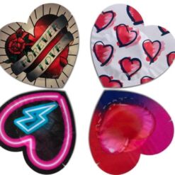Comprar PASANTE - PRESERVATIVO ROJO FORMA CORAZON BOLSA 144 UNIDADES al mejor precio - Envíos Discretos