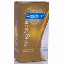 Comprar PASANTE - PRESERVATIVOS KING MS LARGOS Y ANCHOS 12 UNIDADES al mejor precio - Envíos Discretos