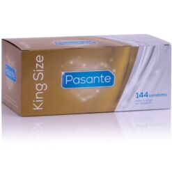 Comprar PASANTE - PRESERVATIVOS KING MS LARGOS Y ANCHOS CAJA 144 UNIDADES al mejor precio - Envíos Discretos