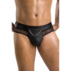 Comprar PASSION - 030 SLIP ABIERTO TOM NEGRO S/M al mejor precio - Envíos Discretos