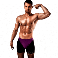 Comprar PASSION - BOXER 009 LILA/ NEGRO EROTIC LINGERIE S/M al mejor precio - Envíos Discretos