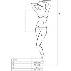 Comprar PASSION - BS094 BODYSTOCKING BLANCO TALLA ÚNICA al mejor precio - Envíos Discretos
