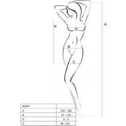 Comprar PASSION - BS097 BODYSTOCKING BLANCO TALLA ÚNICA al mejor precio - Envíos Discretos