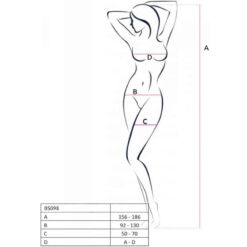 Comprar PASSION - BS098 BODYSTOCKING ROJO TALLA ÚNICA al mejor precio - Envíos Discretos