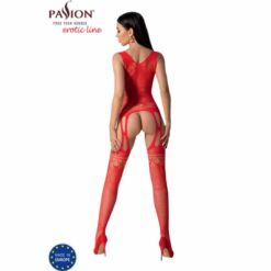 Comprar PASSION - BS099 BODYSTOCKING ROJO TALLA ÚNICA al mejor precio - Envíos Discretos