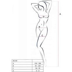 Comprar PASSION - BS100 BODYSTOCKING BLANCO TALLA ÚNICA al mejor precio - Envíos Discretos