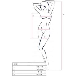 Comprar PASSION - BS101 BODYSTOCKING ROJO TALLA ÚNICA al mejor precio - Envíos Discretos