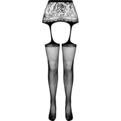 Comprar PASSION - S028 MEDIAS CON LIGUERO NEGRO TALLA ÚNICA al mejor precio - Envíos Discretos