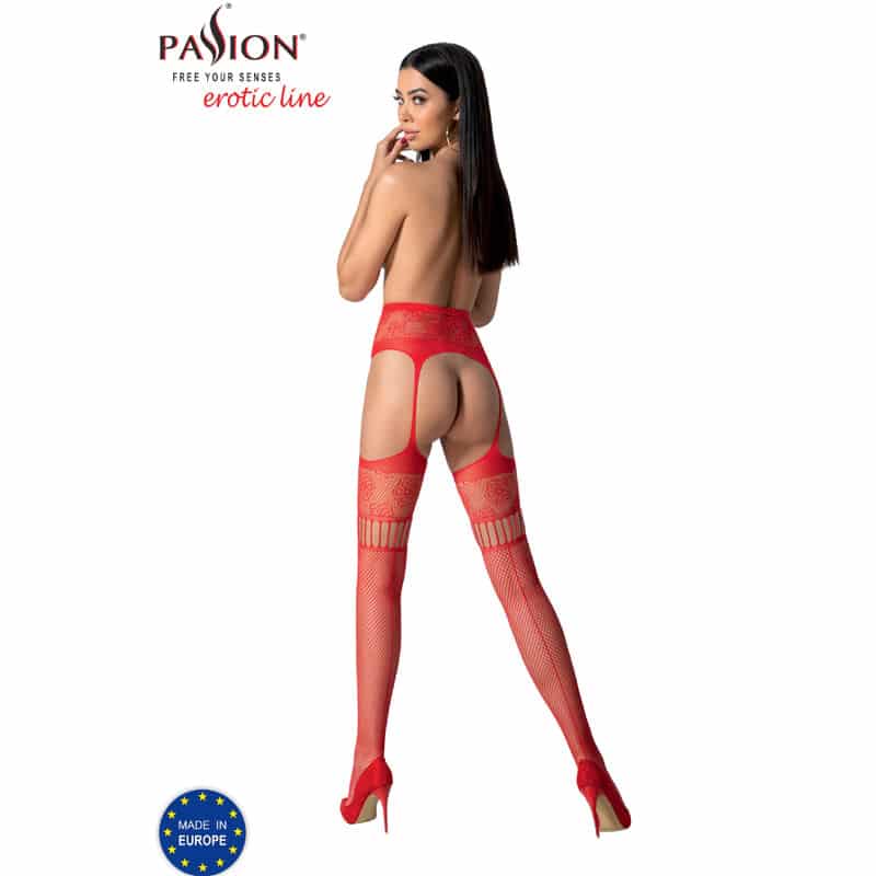 PASSION - S030 MEDIAS CON LIGUERO ROJO TALLA ÚNICA - piKanteo | Despierta tu lado más piKante Comprar PASSION - S030 MEDIAS CON LIGUERO ROJO TALLA ÚNICA al mejor precio - Envíos Discretos