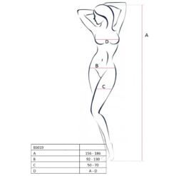 Comprar PASSION - WOMAN BS019 BODYSTOCKING BLANCO TALLA ÚNICA al mejor precio - Envíos Discretos
