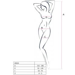 Comprar PASSION - WOMAN BS024 BODYSTOCKING BLANCO TALLA ÚNICA al mejor precio - Envíos Discretos